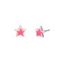 Pick & Mix Silver Fluorescent Star Stud Earrings