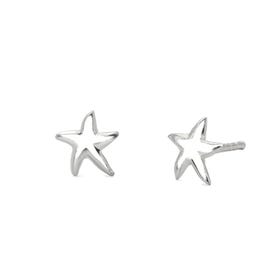 Pick & Mix Silver Starfish Stud Earrings