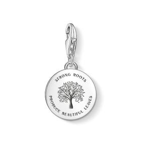 Silver Strong Roots Disc Charm