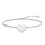 Silver Heart with Infinity Love Bridge Handwriting Bracelet