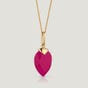 CANDY Kite Gold Plated Silver October Birthstone Chalcedony Necklace