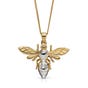 9ct Yellow & White Gold Bee Necklace