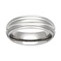 Titanium Shoulder Cut Dome 8mm Ring