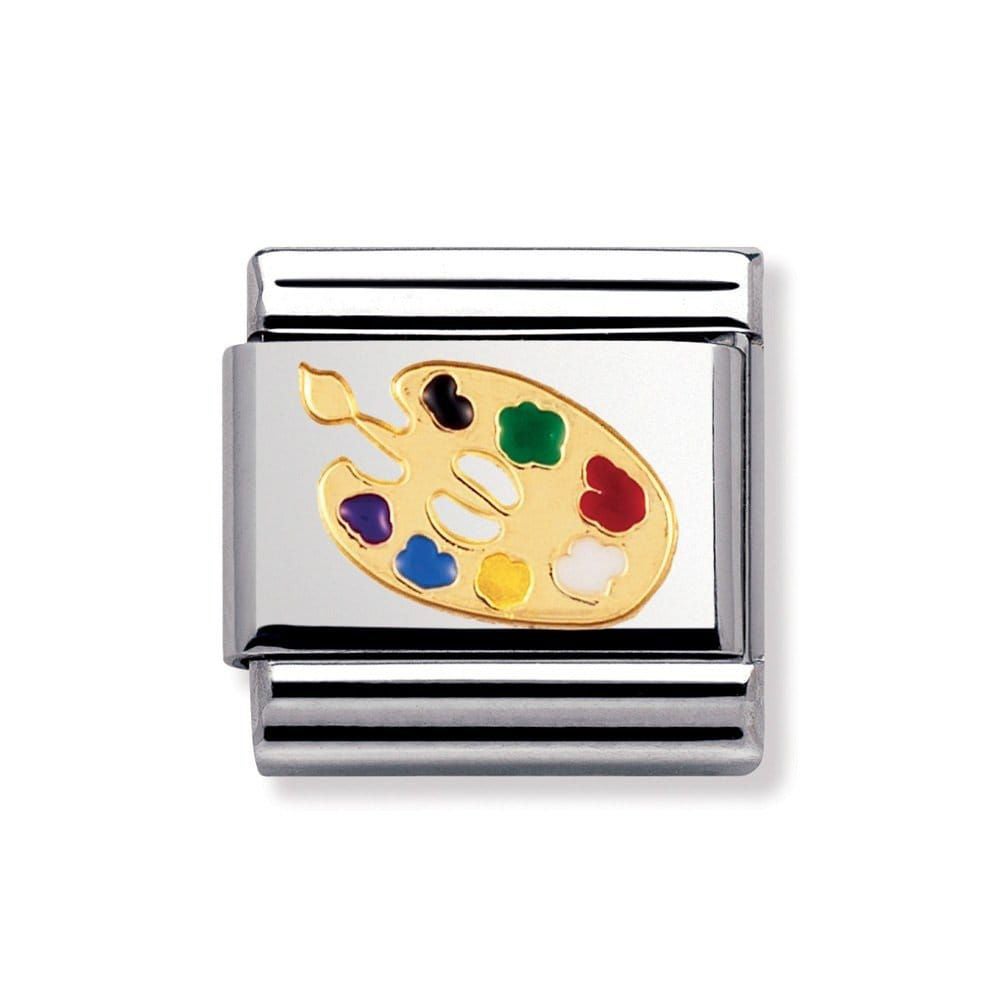 Nomination Classic Gold & Enamel Artist Palette Charm